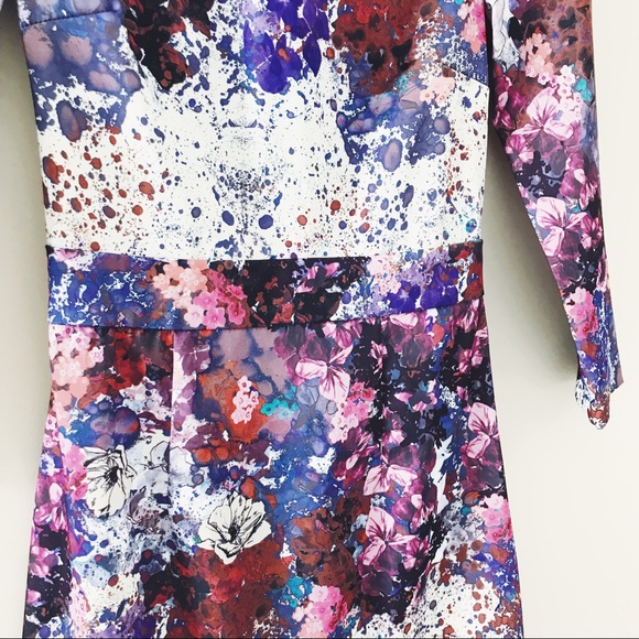 H&M • Floral Print Satin Dress - Picture 4 of 8